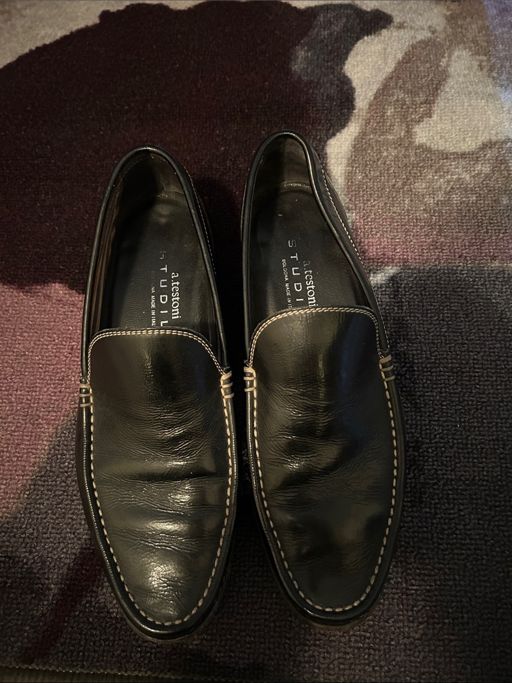 Black Leather Loafers